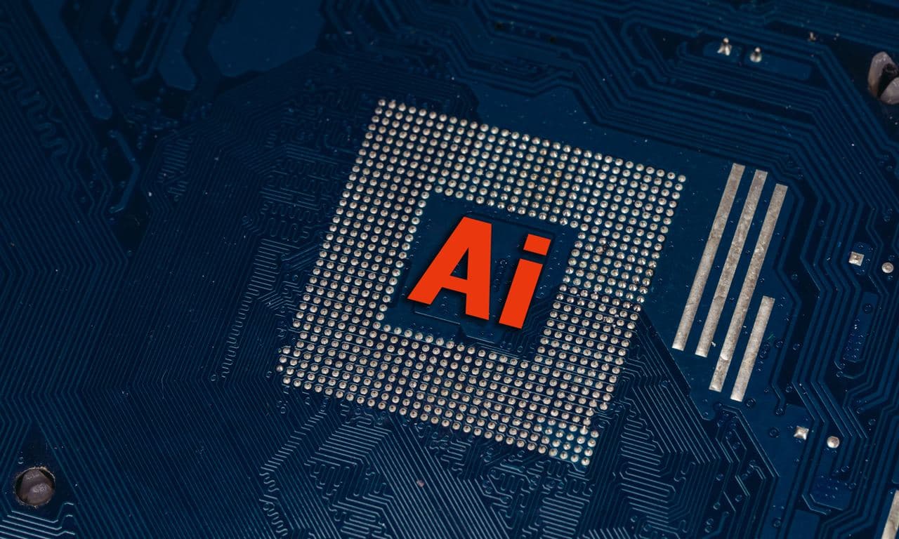 AI chip on a circuit board representing agentic commerce infrastructure