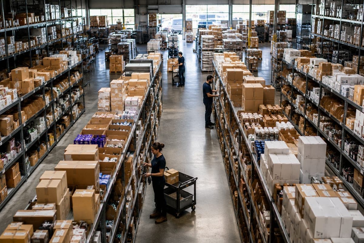 Inventory management software ecommerce dashboard syncing stock across Shopify Amazon eBay and TikTok Shop